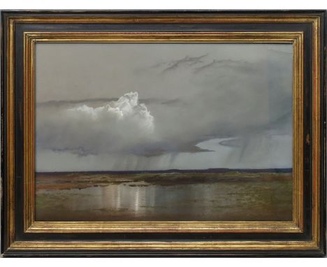 Bachmann, Alfred ("Alf") August Felix (1863 Dirschau - Ambach am Starnberger See 1956) "Die Weiße Wolke", so verso betitelt, 
