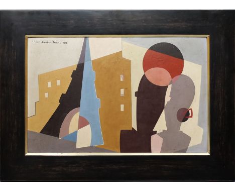 Lambert-Rucki, Jean (1888 Krakau - Paris 1967), in der Art von "Le couple à la Tour Eiffel", so rückseitig betitelt und bez. 