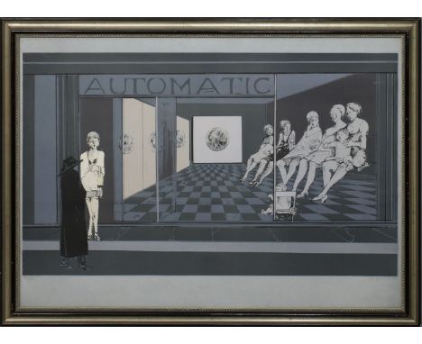 Plattner, Karl (1919 Mals - Mailand 1986) "Automatic". Farblithographie, re. u. mit Bleistift sign. und dat. (19)70 sowie li.
