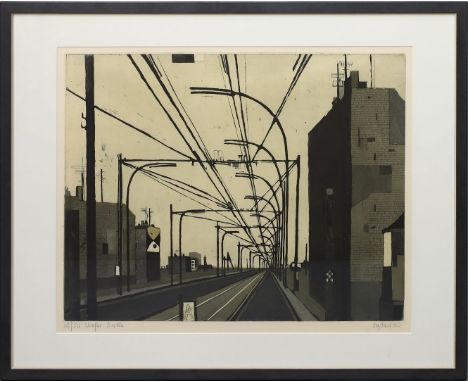 Eglau, Otto Wilhelm (1917 Berlin- Kampen 1988) "Straße Berlin", so li. u. mit Bleistift betitelt, Ex. 28/50, re. u. sign. und