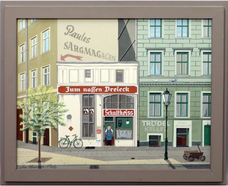 Ziezold, Wolfgang (1931 Berlin 1990) Berlin-Kreuzberg "Am Wassertor-Platz", so li. u. betitelt, re. u. sign. und dat. 4.1973.