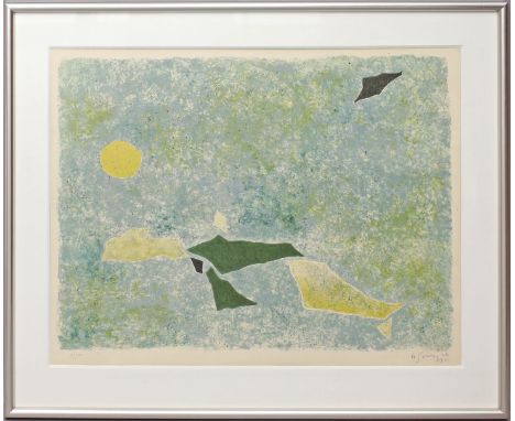 Singier, Gustave (1909  Warneton - Paris 1984) "Migration matinale". Farblithographie, re. u. mit Bleistift sign., dat. (19)6