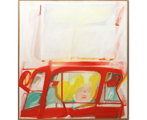 Wittenborn, Rainer (geb. 1941 Berlin) "Karosserie I", so auf Ausstellungsetikett auf Keilrahmen betitelt, bez. und dat. 1965.