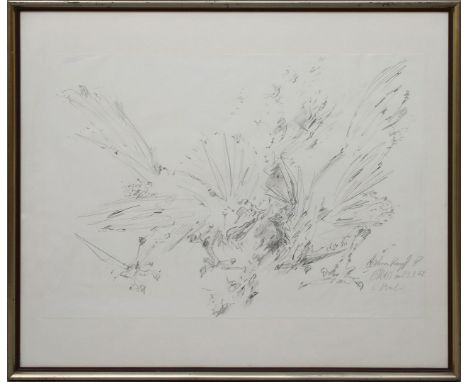 Grass, Günter (1927 Danzig - Lübeck 2015) "Hahnenkampf IV", so re. u. mit Bleistift betitelt, sign., dat. 23.3.(19)78 und ort