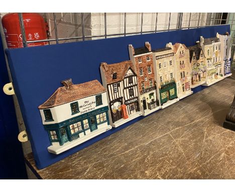 9 WALL HANGING HAZLE CERAMIC SHOPKEEPERS IN BOXES