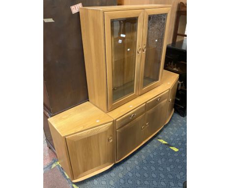 ERCOL SIDEBOARD  DISPLAY CABINET