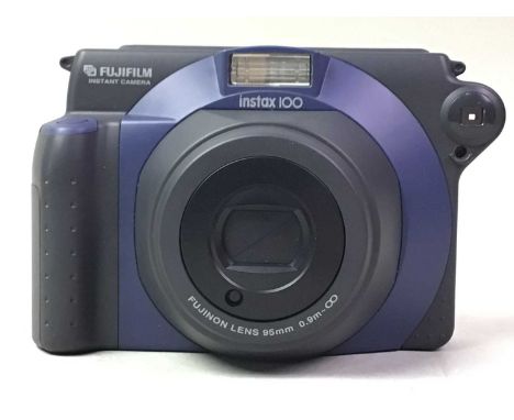 FUJIFILM INSTAX 100 CAMERA, AND OTHER ITEMS  comprising two small pocket cameras and two pairs of binocularsQty: 5