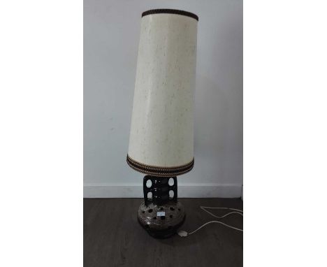 MID CENTURY LAVA LAMP, with shade106cm high