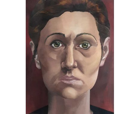 BRITISH SCHOOL, PORTRAIT STUDY mixed media on boardmounted, framed and under glassoverall size 74cm x 54cm 