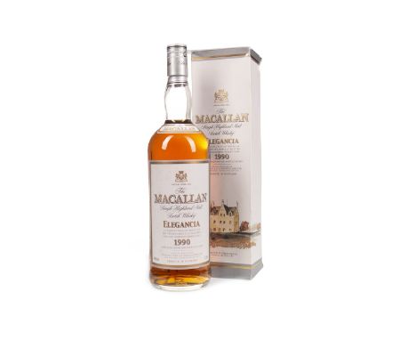 MACALLAN 1990 ELEGANCIA - ONE LITRE Single Malt Scotch Whisky Matured in Fino and Oloroso sherry casks, bottled 2002. One lit