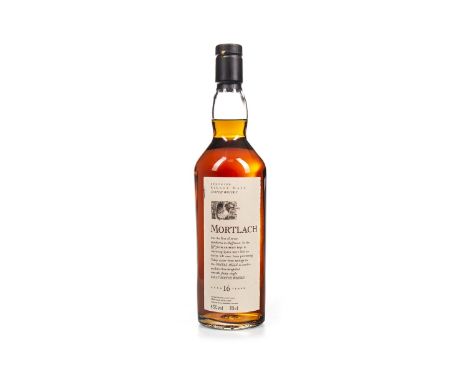 MORTLACH AGED 16 YEARS FLORA &amp; FAUNA Single Malt Scotch Whisky 70cl, 43% volume.