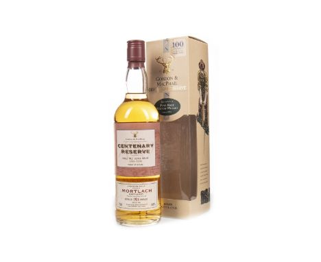 MORTLACH 1984 G&amp;M CENTENARY RESERVE Single Malt Scotch Whisky Bottled 1995. 70cl, 40% volume, in carton.