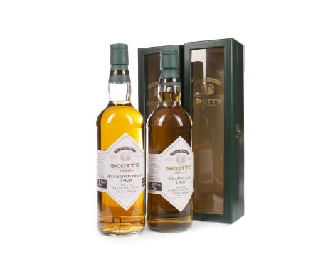 BLADNOCH 1985 SCOTT'S SELECTION Single Malt Scotch Whisky Bottled 1997. 70cl, 60% volume, in box. AUCHENTOSHAN 1978 SCOTT'S S