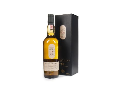 LAGAVULIN AGED 12 YEARS NATURAL CASK STRENGTH 2002 RELEASE Single Malt Scotch Whisky 70cl, 58% volume, in carton.