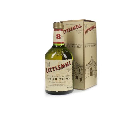 LITTLEMILL AGED 8 YEARS Single Malt Scotch Whisky 70cl, 40% volume, in carton.