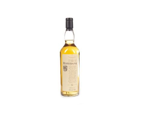 ROSEBANK AGED 12 YEARS FLORA &amp; FAUNA Single Malt Scotch Whisky 70cl, 43% volume.