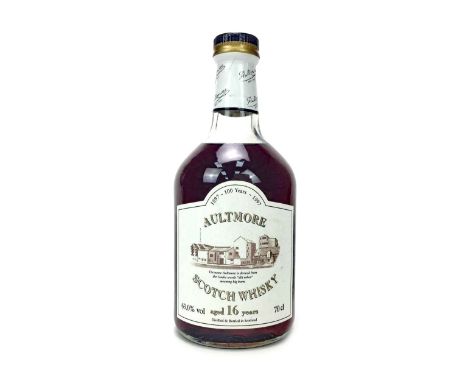 AULTMORE CENTENARY BOTTLING 1897-1997 AGED 16 YEARS Single Malt Scotch Whisky Bottle no. 203. 70cl, 63% volume.