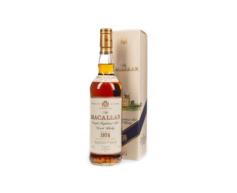 MACALLAN 1974 18 YEARS OLD Single Malt Scotch Whisky Matured in sherry wood, bottled 1993. 70cl, 43% volume, in carton.