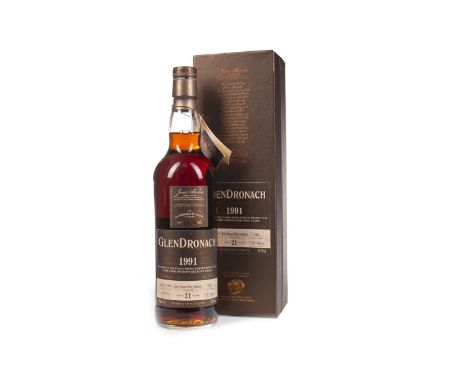 GLENDRONACH 1991 SINGLE CASK 5405 Single Malt Scotch Whisky Distilled 22 November 1991, matured in Pedro Ximenez sherry cask 