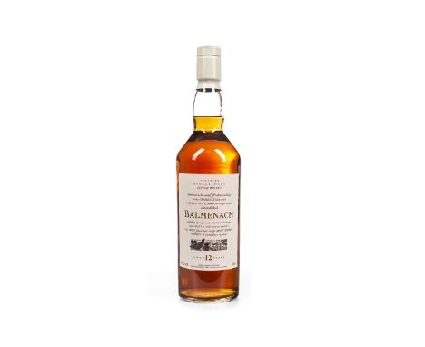 BALMENACH AGED 12 YEARS FLORA &amp; FAUNA - FIRST RELEASE Single Malt Scotch Whisky 70cl, 43% volume.