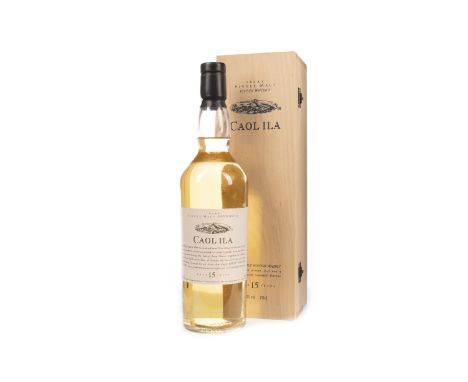 CAOL ILA AGED 15 YEARS FLORA &amp; FAUNA Single Malt Scotch Whisky 70cl, 43% volume, in wooden box