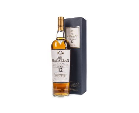 MACALLAN ELEGANCIA 12 YEARS OLD - ONE LITRE Single Malt Scotch Whisky Matured in Oloroso &amp; Fino sherry casks. One litre, 