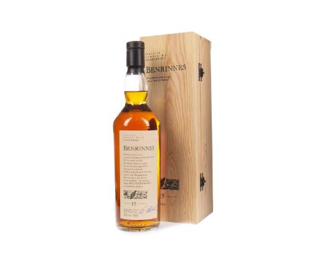 BENRINNES AGED 16 YEARS FLORA &amp; FAUNA Single Malt Scotch Whisky 70cl, 43% volume, in wooden box.
