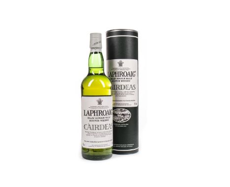 LAPHROAIG CAIRDEAS Single Malt Scotch Whisky 70cl, 55% volume, in tube.