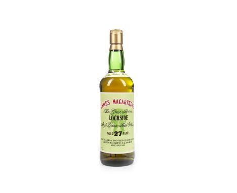 LOCHSIDE JAMES MACARTHUR'S AGED 27 YEARS Single Grain Scotch Whisky 75cl, 60.5% volume.