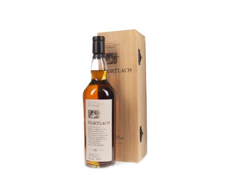 MORTLACH AGED 16 YEARS FLORA &amp; FAUNA Single Malt Scotch Whisky 70cl, 43% volume, in wooden box.