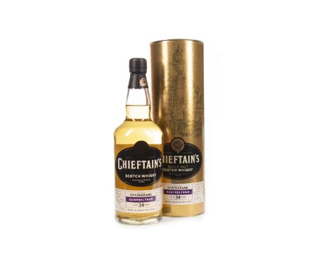 SPRINGBANK 1970 CHIEFTAIN'S AGED 34 YEARS Single Malt Scotch Whisky Distilled December 1970, matured in cask no. 1679 &amp; 2