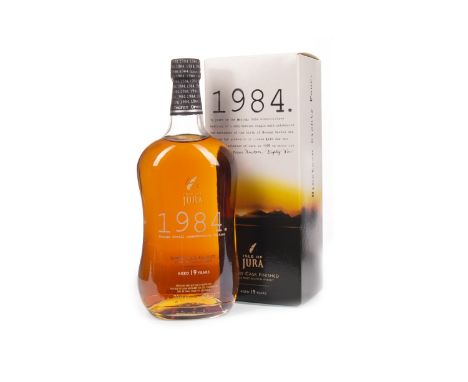 JURA 1984 AGED 19 YEARS Single Malt Scotch Whisky Finished in sherry casks. 70cl, 42% volume, in carton.