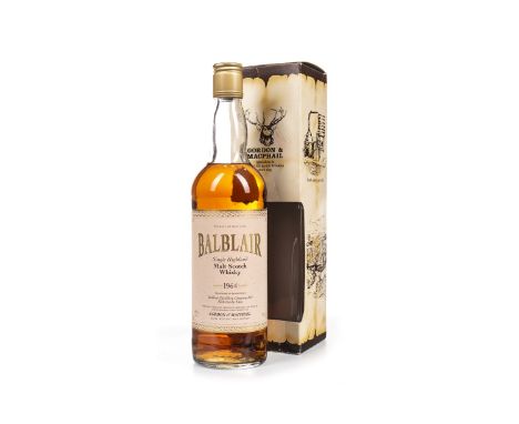 BALBLAIR 1964 G&amp;M Single Malt Scotch Whisky 70cl, 40% volume, in carton.