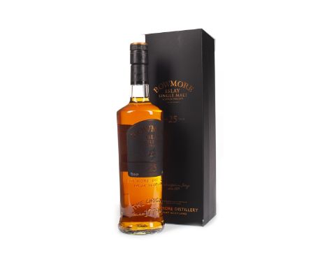 BOWMORE AGED 25 YEARS Single Malt Scotch Whisky 700ml, 43% volume, in box.