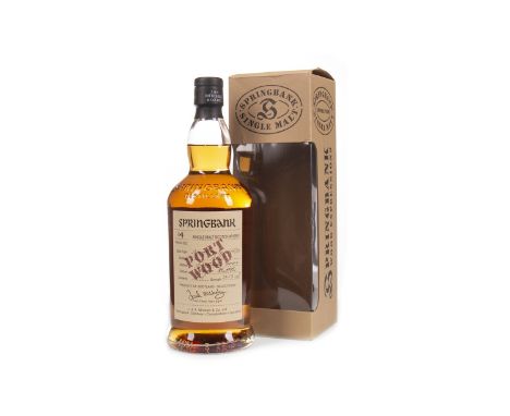 SPRINGBANK 1989 AGED 14 YEARS PORT WOOD Single Malt Scotch Whisky Matured for 12 years in refill sherry casks, and 2 years in