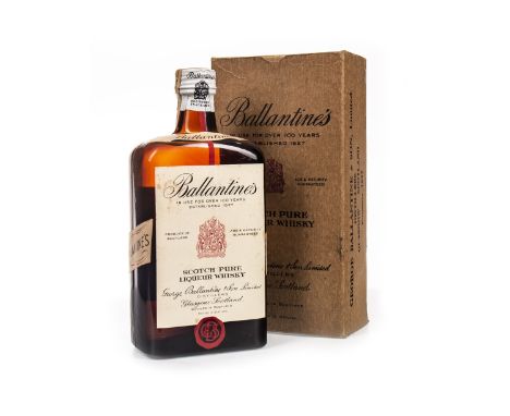 BALLANTINE'S SCOTCH PURE LIQUEUR WHISKY - CIRCA 1930 Blended Scotch Whisky. Full sized bottle, no strength stated, in carton.