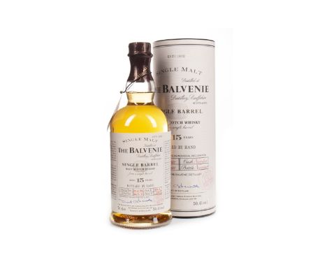 BALVENIE 1977 SINGLE BARREL AGED 15 YEARS Single Malt Scotch Whisky Distilled 29 September 1977, matured in cask no 8813, bot