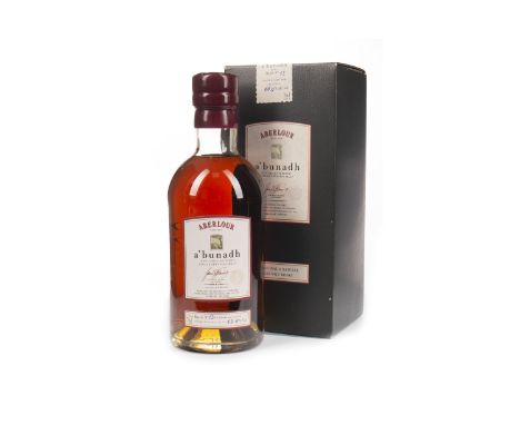 ABERLOUR A'BUNADH BATCH 12 Single Malt Scotch Whisky Matured in Oloroso sherry casks. 70cl, 60% volume, in carton.
