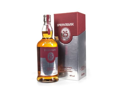 SPRINGBANK AGED 25 YEARS - 2014 RELEASE Single malt Scotch Whisky One of 1200 bottles.70cl, 46% volume, in box.