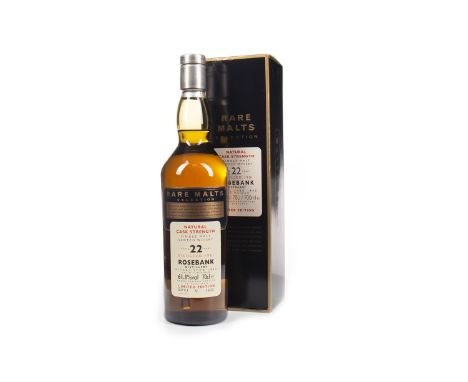 ROSEBANK 1981 RARE MALTS AGED 22 YEARS Single Malt Scotch Whisky Bottled April 2004, bottle no. 1432. 70cl, 61.1% volume, in 