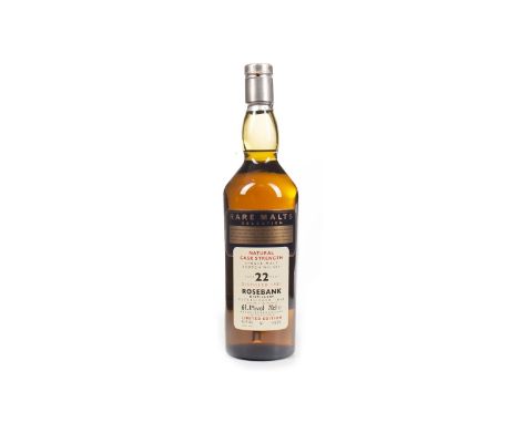 ROSEBANK 1981 RARE MALTS AGED 22 YEARS Single Malt Scotch Whisky Bottled April 2004, bottle no. 828. 70cl, 61.1% volume.