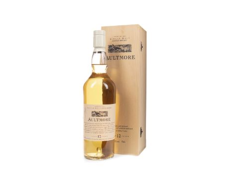 AULTMORE AGED 12 YEARS FLORA &amp; FAUNA - FIRST RELEASE Single Malt Scotch Whisky 70cl, 43% volume, in wooden box.