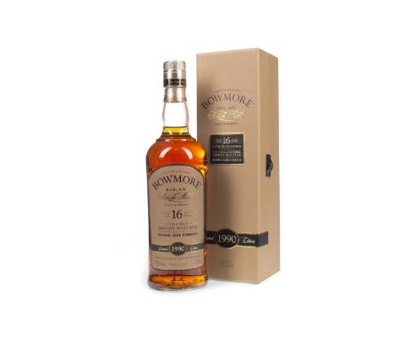 BOWMORE 1990 AGED 15 YEARS SHERRY MATURED Single Malt Scotch Whisky Matured in sherry casks. 700ml, 53.8% volume, in box.