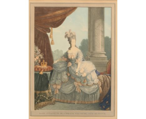 CHARLES CLEMENT BALVAY (BERVIC) (1756-1822) AFTER ANTOINE-FRANCOIS CALLET (1741-1823) A full-length portrait of Louis VXI, 71