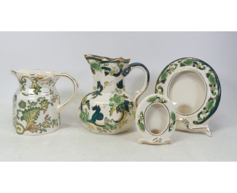 Masons, Chartreuse Pattern Jugs and Photo Frames (4)