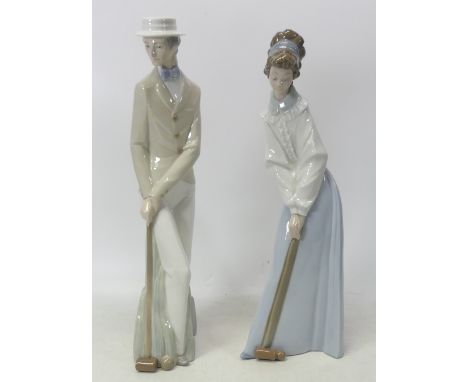 Nao, male and female croquet players (2)