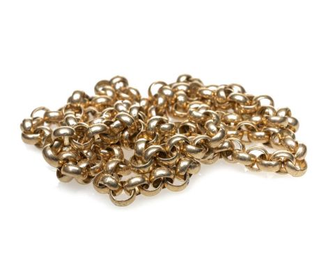 9CT GOLD CIRCLE LINK CHAIN, 51cms long, 8.7gmsProvenance: deceased estate Neath Port Talbot County BoroughComments: light wea