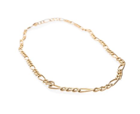 9CT GOLD CURB LINK CHAIN, 48.5cms long, 9.2gmsProvenance: private collection Torfaen County BoroughComments: good overall, li