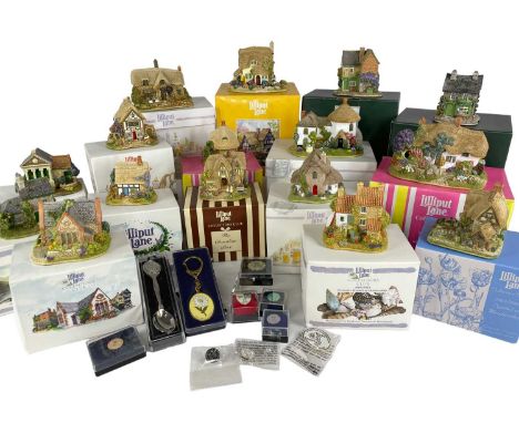 COLLECTION OF LILLIPUT LANE COLLECTORS CLUB AND OTHER MODELS including, Honey Pot Tearoom, Tea Pot Cottage, Arithmatic at the