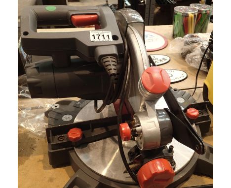 Pro 1400w compound mitre saw. Not available for in-house P&P, contact Paul O'Hea at Mailboxes on 01925 659133Condition Report